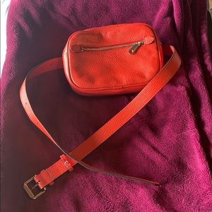 Rebecca Minkoff Red Leather Belt Bag